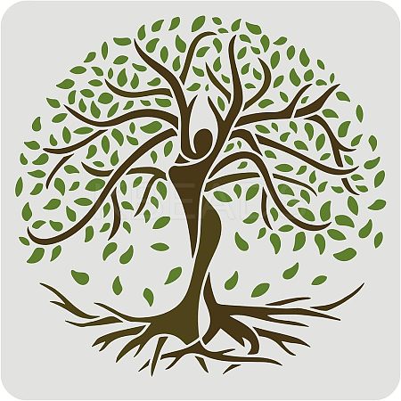 Large Plastic Reusable Drawing Painting Stencils Templates DIY-WH0172-601-1