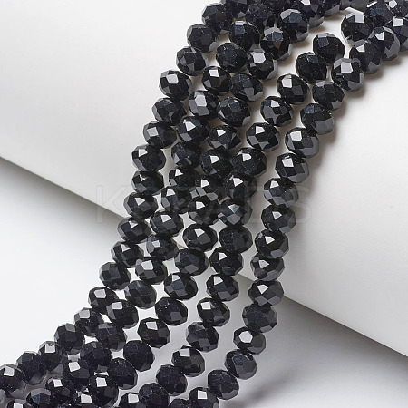 Opaque Solid Color Imitation Jade Glass Beads Strands EGLA-A044-P3mm-D18-1