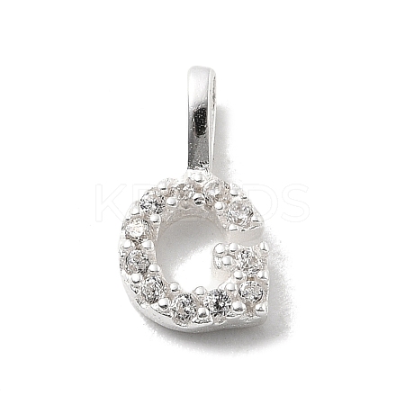 925 Sterling Silver with Cubic Zirconia Charms STER-Q004-01G-S-1