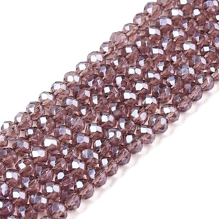 Electroplate Glass Beads Strands EGLA-A044-T2mm-A07-1