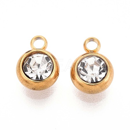 Ion Plating(IP) 201 Stainless Steel Charms LS-STAS-N109-222A-G-1