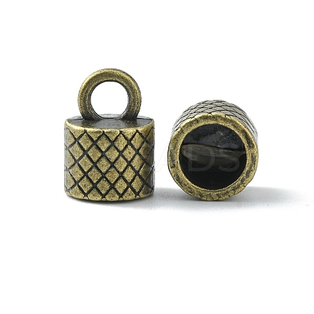 Tibetan Style Alloy Cord Ends TIBEP-Q034-AB-NR-1