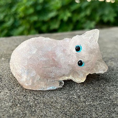 Resin Sleeping Cat Display Decoration PW-WG90471-05-1