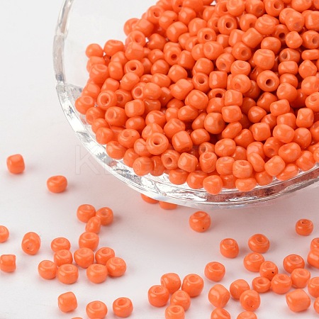 (Repacking Service Available) Baking Paint Glass Seed Beads SEED-C024-B-K4-1
