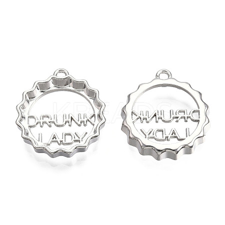 Rack Plating Alloy Pendants PALLOY-F286-02P-1