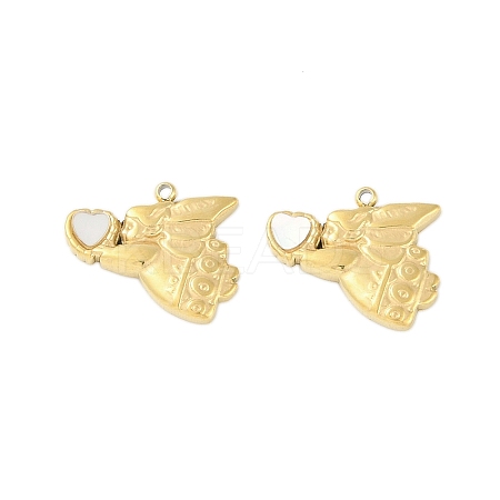 Natural Shell Charms STAS-P366-18G-1