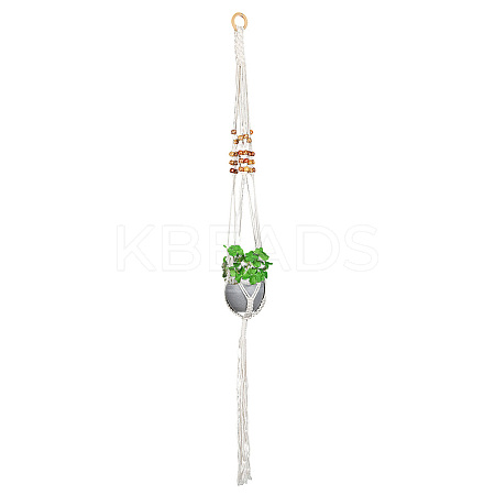 Cotton Macrame Plant Hangers AJEW-WH20072-57B-1