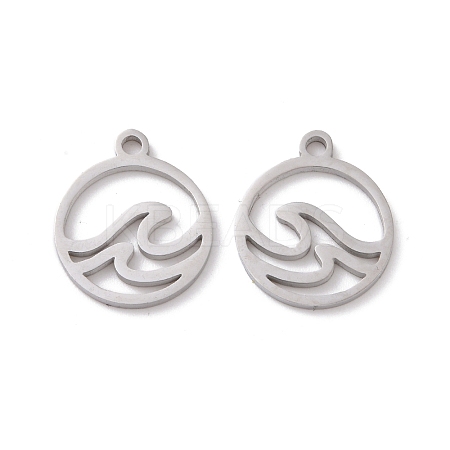 Non-Tarnish 201 Stainless Steel Charms STAS-G281-01P-01-1