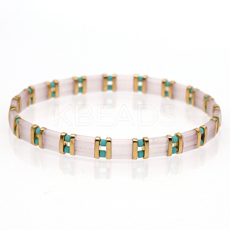 Bohemian Glass Seed Beaded Stretch Bracelets LS-JM4508-23-1