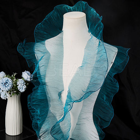 10 Yards Lucency Polyester Pleated Lace Trim OCOR-GF0004-74C-1