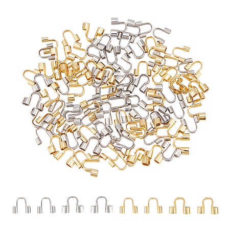 100Pcs 4 Styles 304 Surgical Stainless Steel Wire Guardian and Protectors STAS-UN0062-01-1