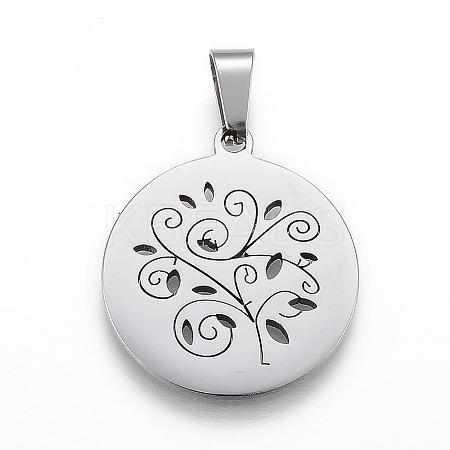Non-Tarnish 304 Stainless Steel Pendants LS-STAS-I086-03P-01-1