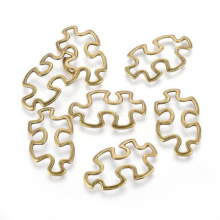 Tibetan Style Alloy Linking Rings X-TIBE-3558-AB-FF-1