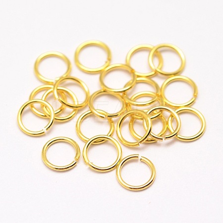 Brass Jump Rings LS-X-KK-G277-7mm-G-NR-1