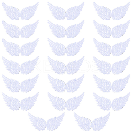 20Pcs Cloth Angel Wings AJEW-GF0012-62B-1