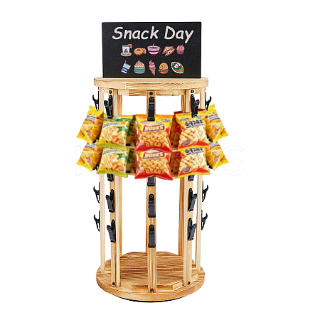 Rotating Wooden Snack Organizer Holder ODIS-WH0030-238-1