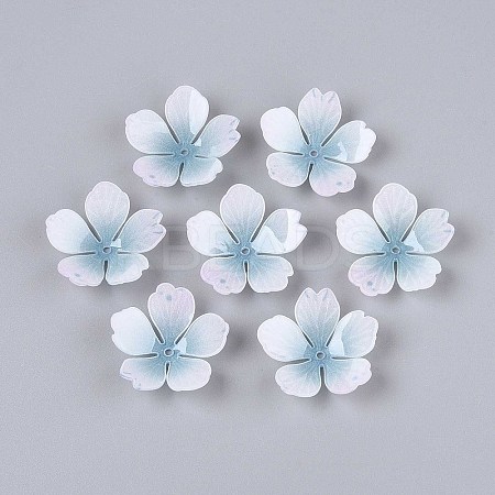 Flower Acrylic Bead Caps X-SACR-T017-51E-1