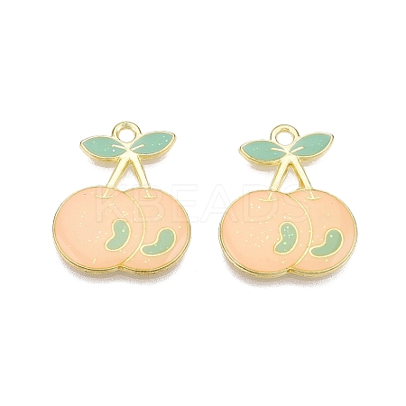 Light Gold Plated Alloy Enamel Pendants LS-PALLOY-N176-25C-RS-1