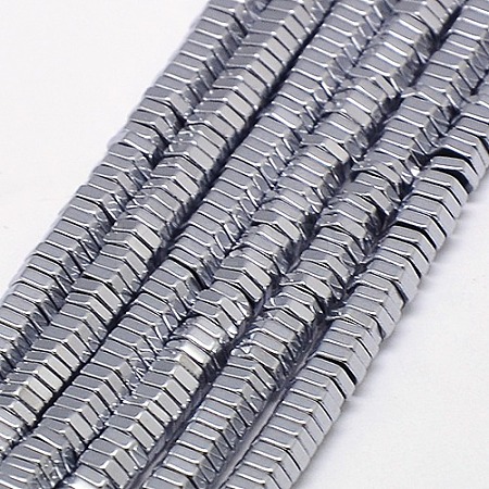 Electroplate Non-magnetic Synthetic Hematite Beads Strands G-J165-2mm-08-1