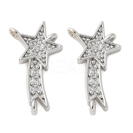 Brass Micro Pave Cubic Zirconia Pendants KK-U056-57P-1