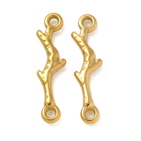 Ion Plating(IP) 304 Stainless Steel Branch Connector Charms STAS-Q334-62G-1