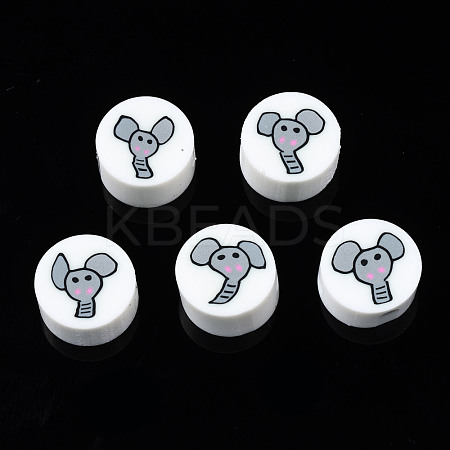 Handmade Polymer Clay Beads CLAY-N008-036K-1