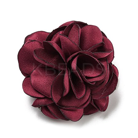 Fabric Rose Flower Brooch for Women LS-JEWB-B011-01B-1