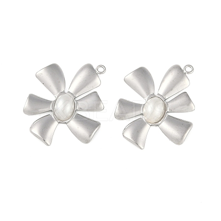 304 Stainless Steel Pendants STAS-Z070-02P-04-1