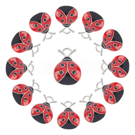 30Pcs Alloy Enamel Pendants ENAM-SC0002-13-1