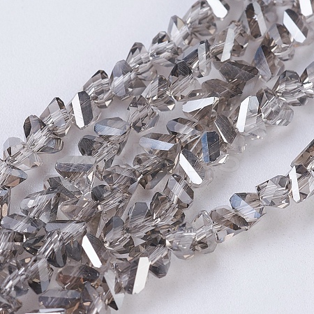 Electroplate Glass Beads Strands EGLA-J145-4mm-PL01-1