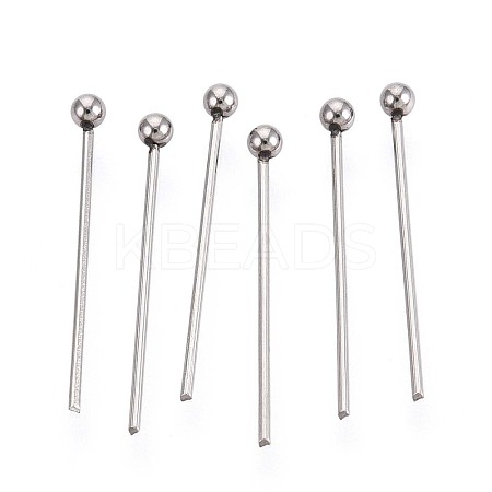 304 Stainless Steel Head Pins STAS-T065-18mm-20P-1