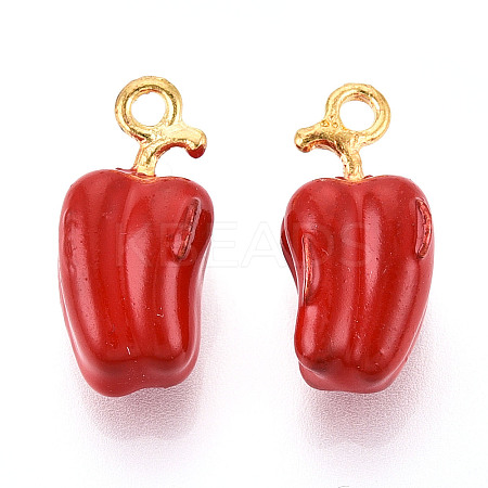 Alloy Enamel Pendants ENAM-N062-05A-G-1