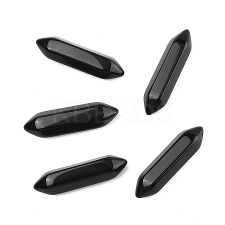 5Pcs Natural Obsidian Healing Stones G-FS0005-83I-1