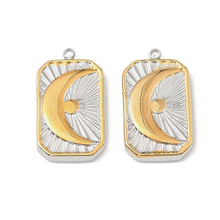 304 Stainless Steel Pendants STAS-T068-68GP-1