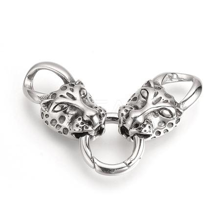 304 Stainless Steel Spring Gate Rings STAS-Q209-39-1
