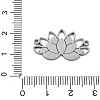 304 Stainless Steel Hollow Connector Charms STAS-I327-12P-3