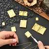 15Pcs 3 Styles Brass Locket Pendants FIND-CJ0004-73-5