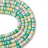 Handmade Polymer Clay Beads Strands CLAY-R089-8mm-T008-5
