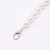 White Acrylic Round Beads Bag Handles FIND-TAC0006-24G-01-3