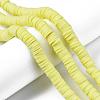 Flat Round Handmade Polymer Clay Beads CLAY-R067-10mm-23-5