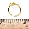 304 Stainless Steel Cubic Zirconia Cuff Open Rings for Women LS-RJEW-Z122-02G-05-5