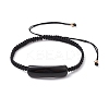 Adjustable Tube Natural Gemstone Braided Bracelets for Women BJEW-JB11006-01-1
