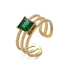 304 Stainless Steel Cuff Rings for Women RJEW-D302-03G-05-2