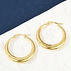 304 Stainless Steel Hoop Earrings for Women EJEW-U046-07G-B-1