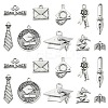100Pcs 10 Styles Tibetan Style Alloy Pendants TIBEP-CJ0002-63-1