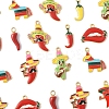 30Pcs 9 Styles Alloy Enamel Pendants FIND-FS0004-26-2