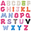 2Bags Opaque Resin 26 Letter Cabochons RESI-SC0006-17-1