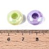 UV Plating Opaque Acrylic European Beads OACR-Q198-01-3