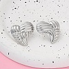 304 Stainless Steel Stud Earrings for Women LS-EJEW-K306-03P-3