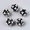 Handmade Polymer Clay Rhinestone and Resin Beads CLAY-T022-01A-1